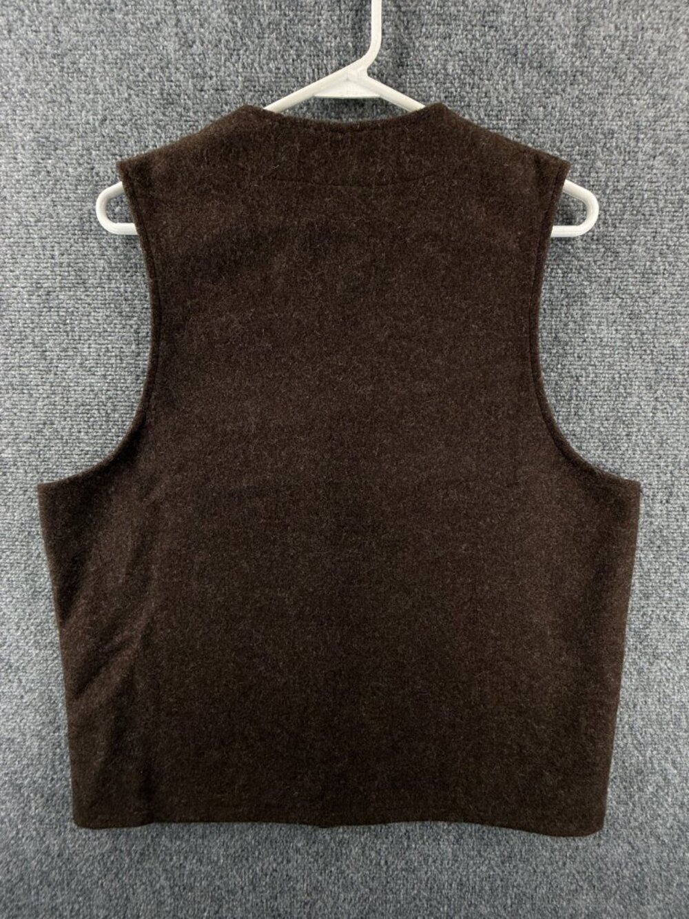 CC Filson Mackinaw Virgin Wool Vest Brown Size 40 Style 20 Pockets Sleeveless - Picture 15 of 15